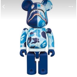 ベアブリック(BE@RBRICK)の超合金 BE@RBRICK BAPE ABC CAMO SHARK BLUE (フィギュア)