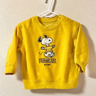 ユニクロ(UNIQLO)のUNIQLO スヌーピー PEANUTS 裏起毛 スウェット mtm トレーナー(トレーナー)