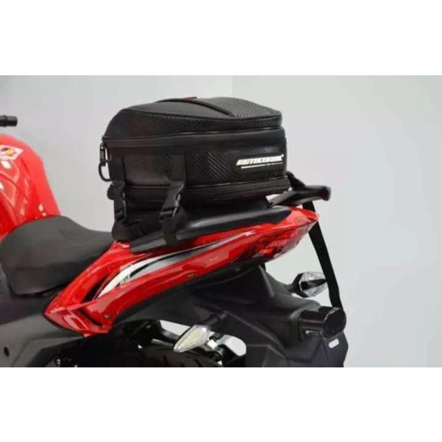 243215CMサイズ0079 MOTO CENTRIC バイク用タンクバッグ 防水 ロゴ灰色