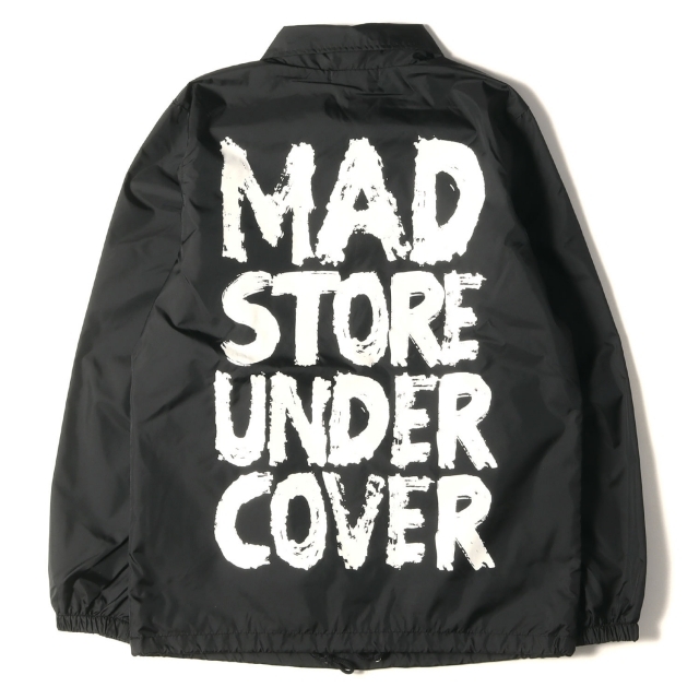 UNDERCOVER アンダーカバー ジャケット MAD STORE 限定 バック プリント ナイロン コーチジャケット / アウター ブルゾン ブラック 黒 S 【メンズ】ナイロンジャケット