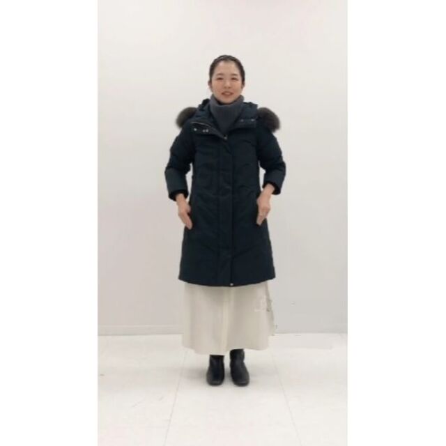 WOOLRICH(ウールリッチ)の新品 WOOLRICH IENA 別注 MAPLE ダウン コート ネイビー S レディースのジャケット/アウター(ダウンコート)の商品写真