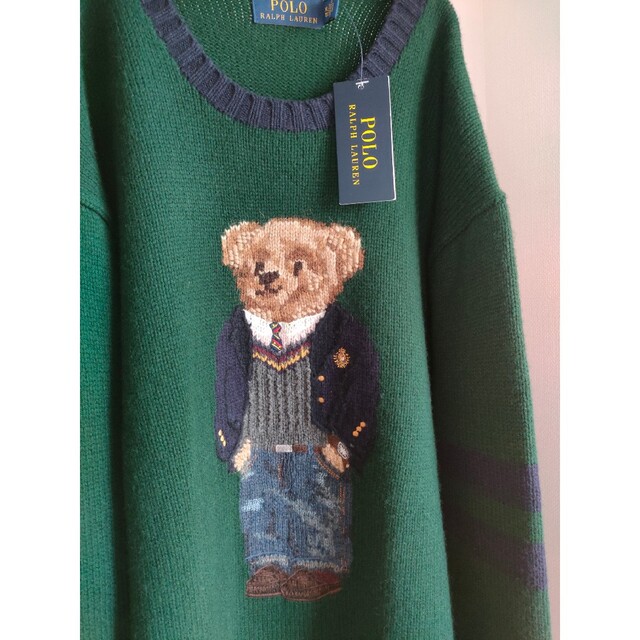 POLO RALPH LAUREN(ポロラルフローレン)のタグ付！新品未使用♡希少サイズのプレッピー ポロベアニットセーター♡ レディースのトップス(ニット/セーター)の商品写真