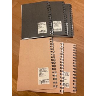 ムジルシリョウヒン(MUJI (無印良品))の新品未使用　無印良品　ダブルリングノート　6冊セット(ノート/メモ帳/ふせん)