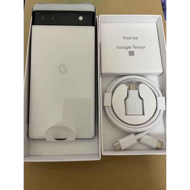 Google pixel6a 128GB ホワイト 未使用 スマホ/家電/カメラのスマートフォン/携帯電話(スマートフォン本体)の商品写真