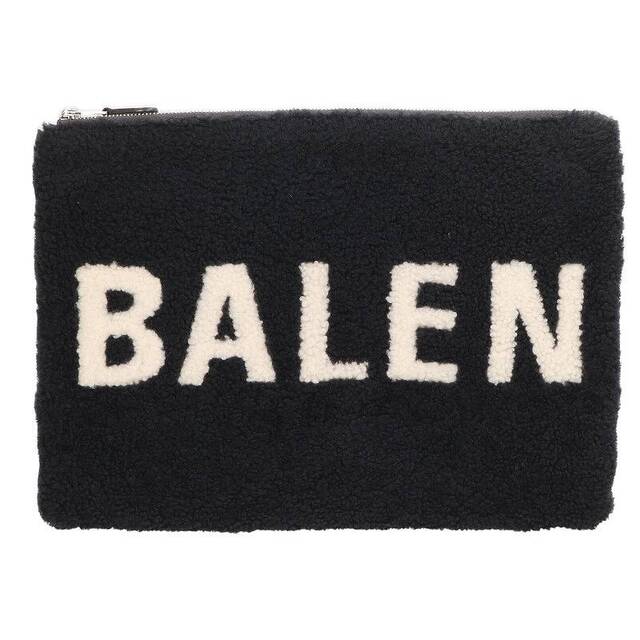 Balenciaga - バレンシアガ ムートンロゴクラッチバッグ メンズ