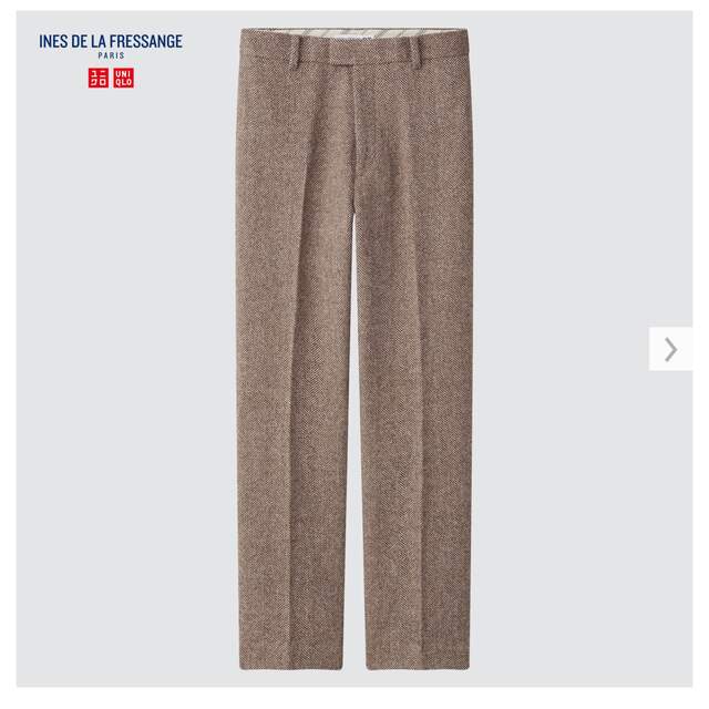 UNIQLO(ユニクロ)の【ソレイユQ様専用】ツイードパンツ ベージュ　58 メンズのパンツ(スラックス)の商品写真