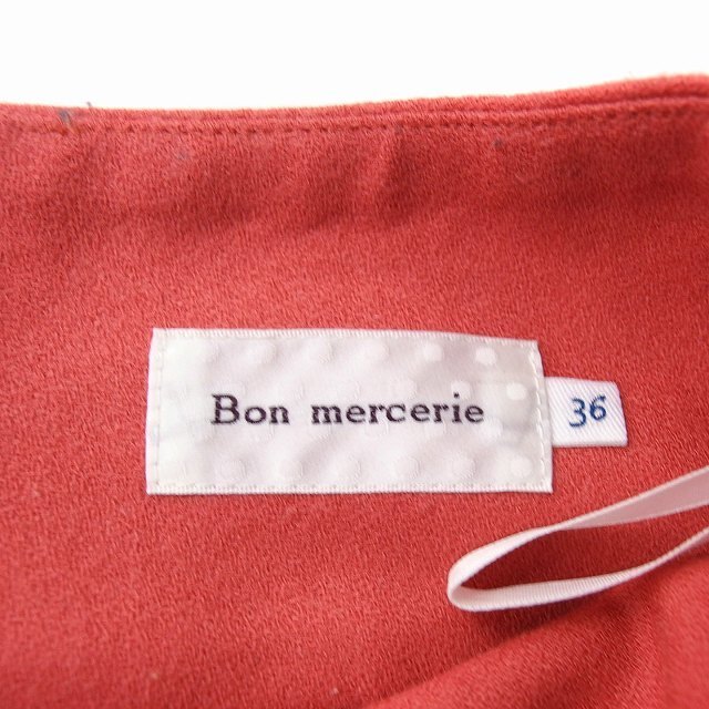 Bon mercerie(ボンメルスリー)のボンメルスリー BON MERCERIE タック フレア スカート ミニ リボン レディースのスカート(ミニスカート)の商品写真