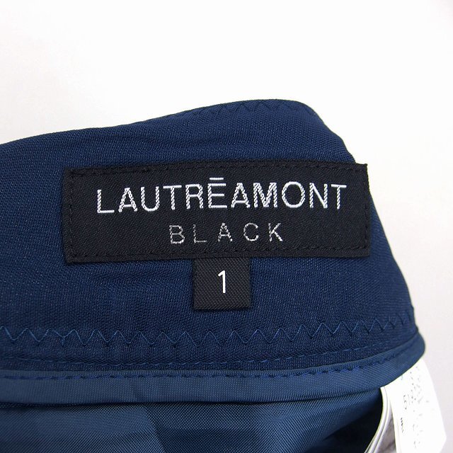 LAUTREAMONT(ロートレアモン)のロートレアモン LAUTREAMONT ブラック BLACK プリーツ スカート レディースのスカート(ひざ丈スカート)の商品写真