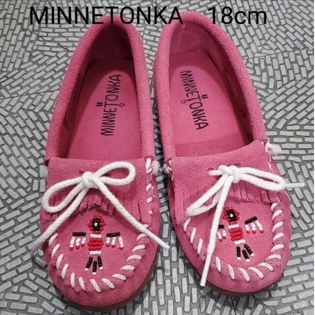 Minnetonka(ミネトンカ)のキッズ MINNETONKA ミネトンカ モカシン Size12 18.0cm キッズ/ベビー/マタニティのキッズ靴/シューズ(15cm~)(その他)の商品写真