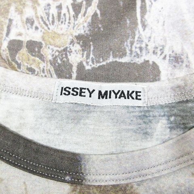 ISSEY MIYAKE(イッセイミヤケ)の90s Vintage ISSEY MIYAKE 総柄 Tシャツ 長袖 ▲A10 レディースのトップス(Tシャツ(長袖/七分))の商品写真