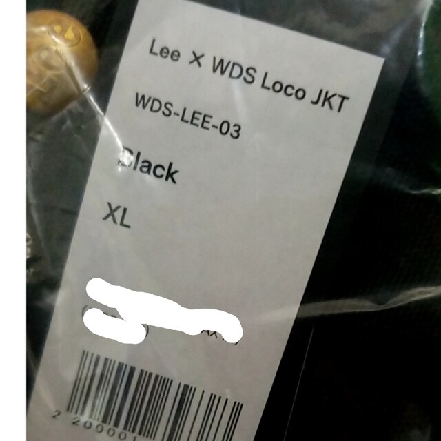 在庫新品 LEE X WDS LOCO JKT / BLACK 新品大特価
