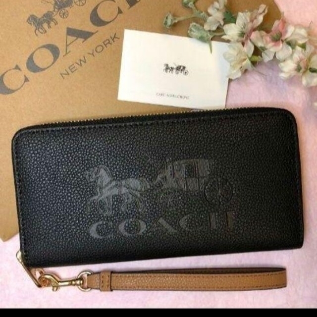 ★  新品　COACH　コーチ長財布　ブラック  長財布