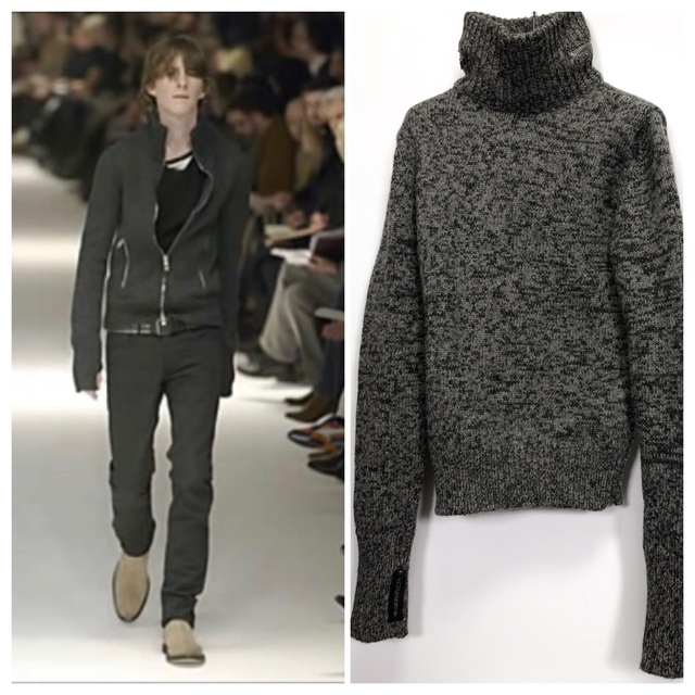 DIOR HOMME(ディオールオム)の極美品　04AW ディオールオム　ロングスリーブハイネックニット XS Dior メンズのトップス(ニット/セーター)の商品写真