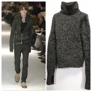 ディオールオム(DIOR HOMME)の極美品　04AW ディオールオム　ロングスリーブハイネックニット XS Dior(ニット/セーター)