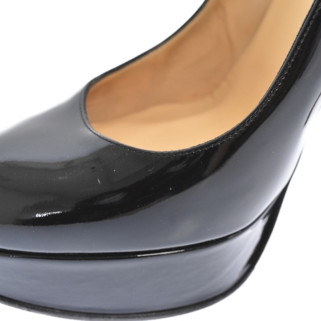 Christian Louboutin(クリスチャンルブタン)のCHRISTIAN LOUBOUTIN クリスチャンルブタン Bianca 140 Patent Calf パテントレザーパンプス ヒール 1100024 ブラック レディース レディースの靴/シューズ(ハイヒール/パンプス)の商品写真