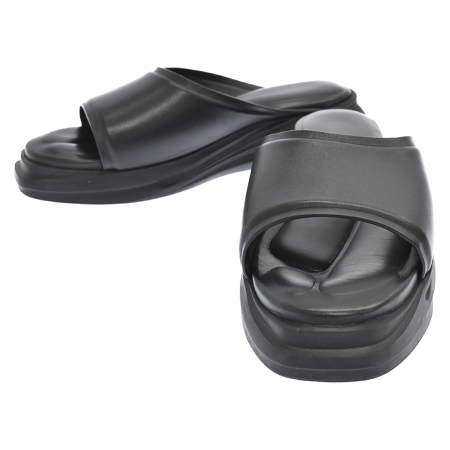 1017 ALYX 9SM アリクス LEATHER MONO SLIDES レザー モノ スライド サンダル ブラック AAWSL0004LE01