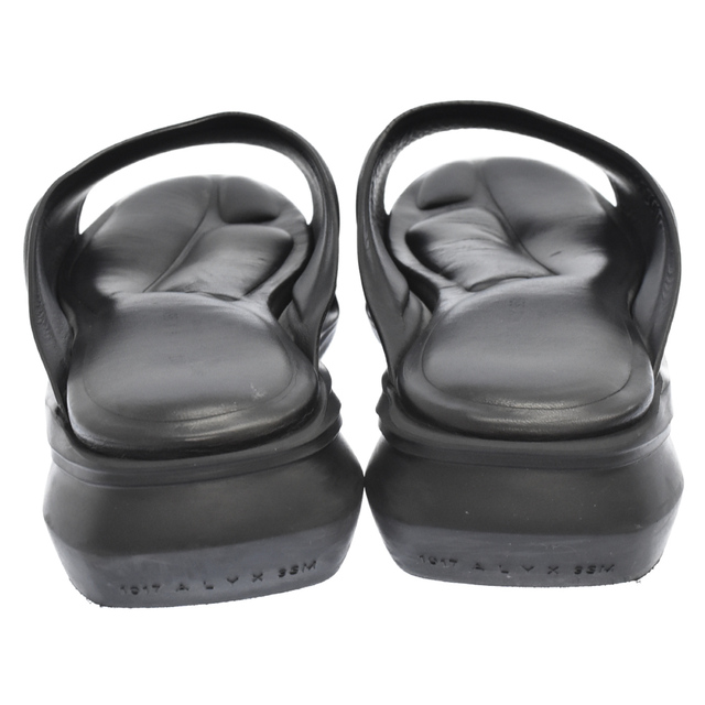 1017 ALYX 9SM アリクス LEATHER MONO SLIDES レザー モノ スライド サンダル ブラック AAWSL0004LE01