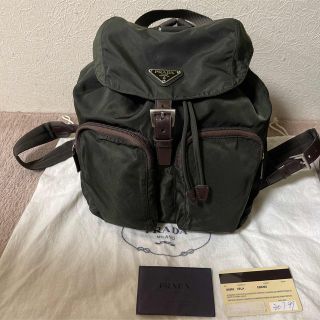 PRADA - 【美品】プラダ リュック ボディバッグ ナイロン ミニ カーキ