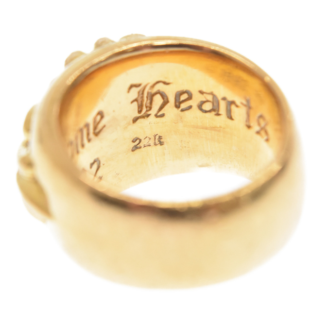 Chrome Hearts(クロムハーツ)のCHROME HEARTS クロムハーツ 22K FLRL CRS P/D フローラルクロス リング パヴェダイヤ ゴールド メンズのアクセサリー(リング(指輪))の商品写真
