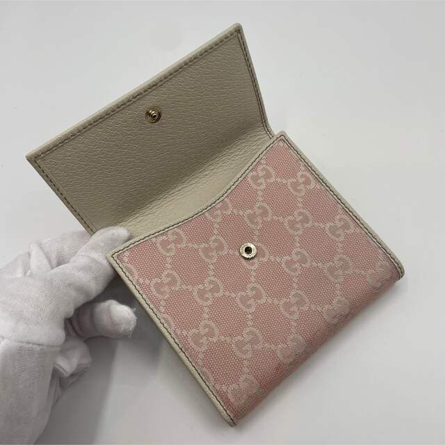 値引 GUCCI □美品□箱付き 2つ折り財布 ピンク GUCCI - mdahalo.org