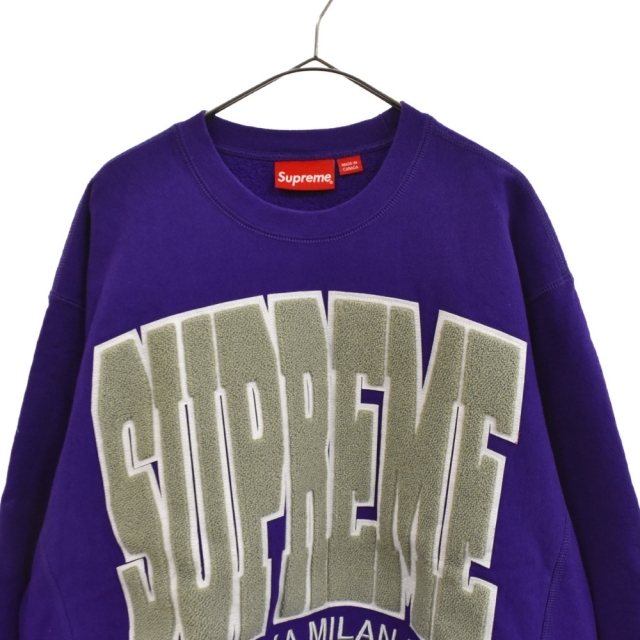 Supreme(シュプリーム)のSUPREME シュプリーム 21AW Cities Arc Crewnec シティ ビッグアーチロゴクルーネック スウェット パープル メンズのトップス(スウェット)の商品写真