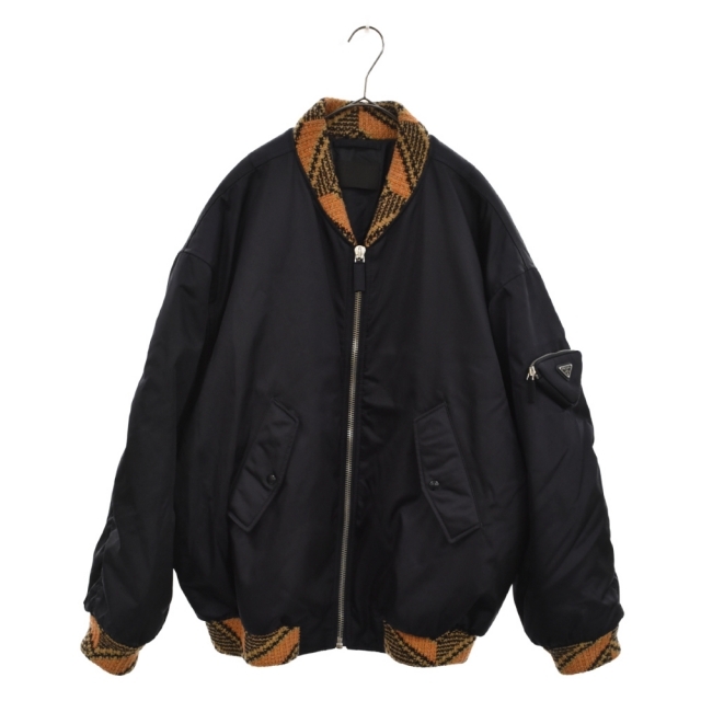 PRADA (プラダ) 21AW Re 演ずる Nylon Knit Bomber Jacket PRADA (プラダ) 21AW Re 演ずる Nylon Knit Bomber Jacket