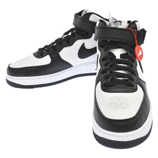 NIKE ナイキ ×STUSSY AIR FORCE1 07 MID SP BLACK LIGHT BONE DJ7840