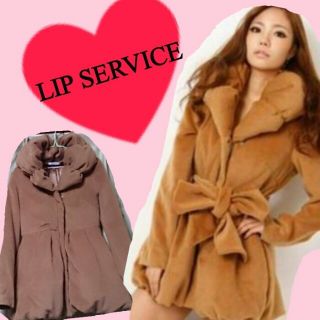 リップサービス(LIP SERVICE)のLIP ﾎﾞﾘｭｰﾑ Aﾗｲﾝｺｰﾄ 込(ロングコート)