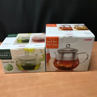 ハリオ　茶茶急須、リーフティーポット　セット(調理道具/製菓道具)