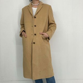 ラルフローレン(Ralph Lauren)の古着 ラルフローレン Ralph Lauren LAUREN ローレン キャメルヘアロングコート USA製 レディースM /eaa293786(ロングコート)