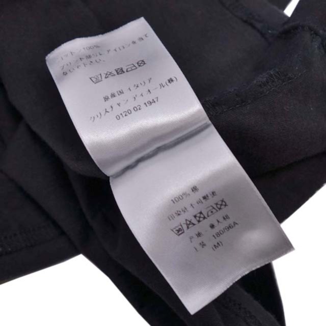 ディオールオム DIOR HOMME シャツ Tシャツ ATELIER カットソー ロゴ 半袖 トップス メンズ M ブラック/ホワイト
