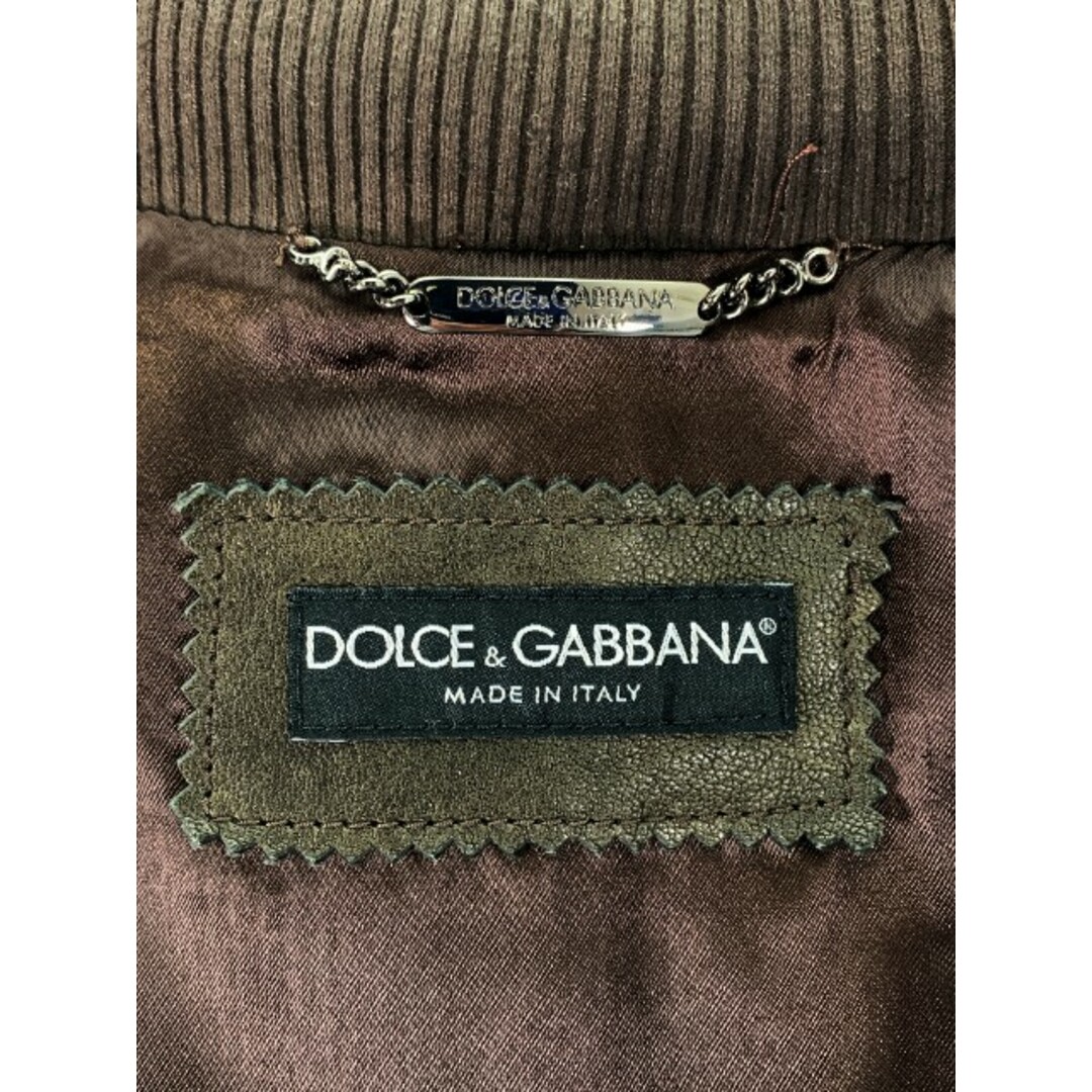 DOLCE&GABBANA ドルチェ&ガッバーナ ラムレザー ダメージ加工 DOLCE&GABBANA ドルチェ&ガッバーナ ラムレザー ダメージ加工