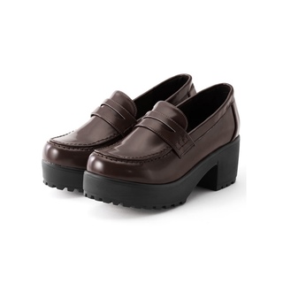 グレイル(GRL)のGRL グレイル 厚底ローファー[zr675] 茶色(ローファー/革靴)