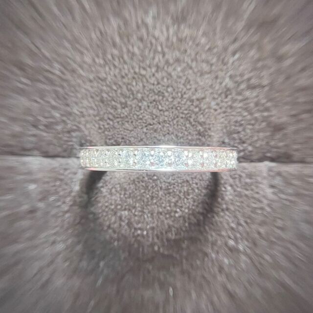 プラチナ 0.5ct pt950 ダイヤモンド　フルエタニティリング レディースのアクセサリー(リング(指輪))の商品写真