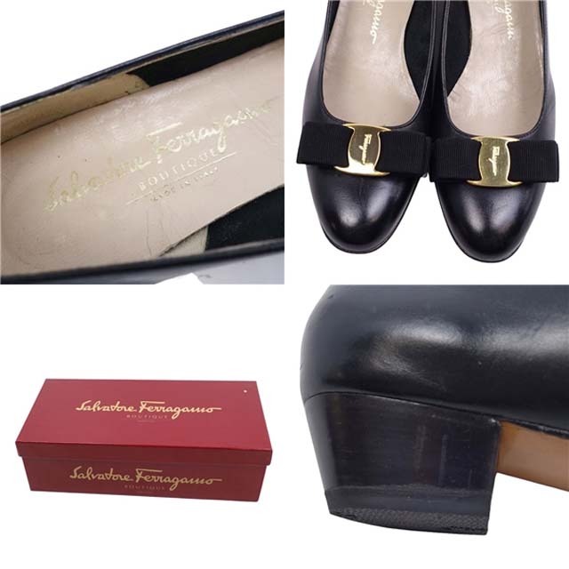 極美品 サルヴァトーレ フェラガモ Salvatore Ferragamo パンプス