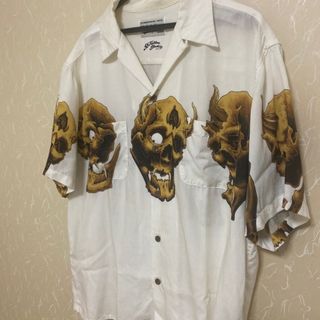 ワコマリア WACKO MARIA ■ 【 56 TATTOO STUDIO S/S HAWAIIAN SHIRT 56TS-WM-HI01 】 タトゥー スタジオ ドクロ デザイン ハワイアン アロハ 半袖 シャツ