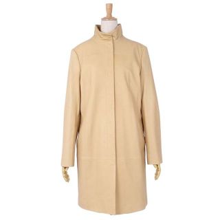 マックスマーラ(Max Mara)のマックスマーラ Max Mara STUDIO コート ラムレザー スタンドカラー レディース アウター IJ42 USA8 FB40(M) ベージュ(その他)