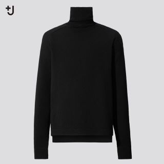 ジルサンダー(Jil Sander)の＋J ユニクロ メリノブレンドタートルネックセーター（長袖）黒 M ジルサンダー(ニット/セーター)