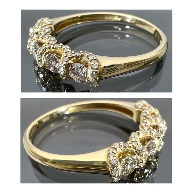 k18 天然 ダイヤモンド 0.70ct ダイヤ ハーフエタニティ リング k18 天然 ダイヤモンド 0.70ct ダイヤ ハーフエタニティ リング