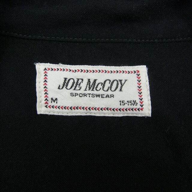 THE REAL McCOY'S(ザリアルマッコイズ)のThe REAL McCOY'S ザリアルマッコイズ Joe McCOY & Co ジョーマッコイ レーヨン オープンカラー 長袖 シャツ ブラック系 M【中古】 メンズのトップス(シャツ)の商品写真