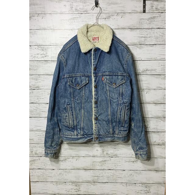 Levi's(リーバイス)のリーバイス ヴィンテージ  ボア デニムジャケット70608 38R　USA製 メンズのジャケット/アウター(Gジャン/デニムジャケット)の商品写真