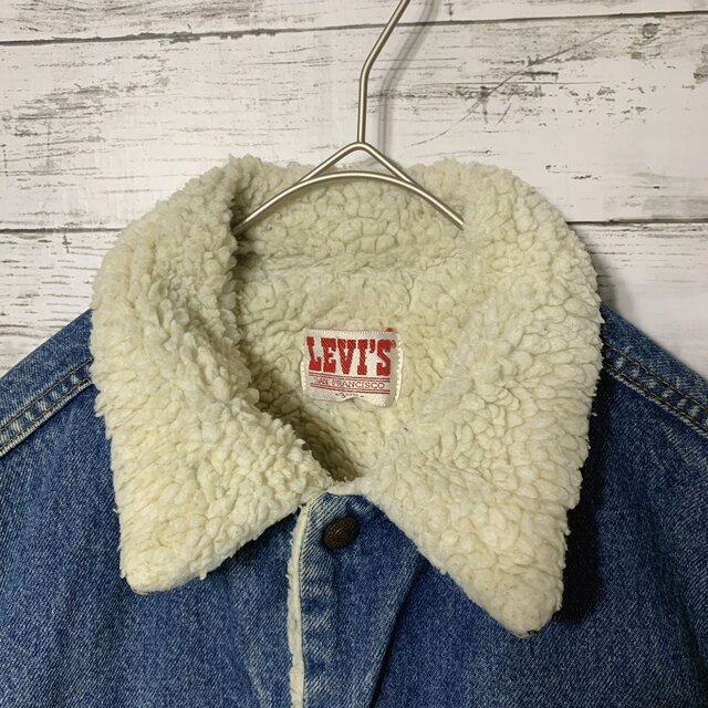 Levi's(リーバイス)のリーバイス ヴィンテージ  ボア デニムジャケット70608 38R　USA製 メンズのジャケット/アウター(Gジャン/デニムジャケット)の商品写真