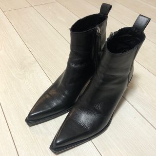 ジョッパーブーツ 本革 ZARA ザラ 27 メンズ ベルト 茶 X6938