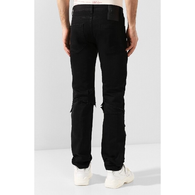 Raf simons 20SS SLIM FIT DESTROYED JEANS | diamundialfuturos