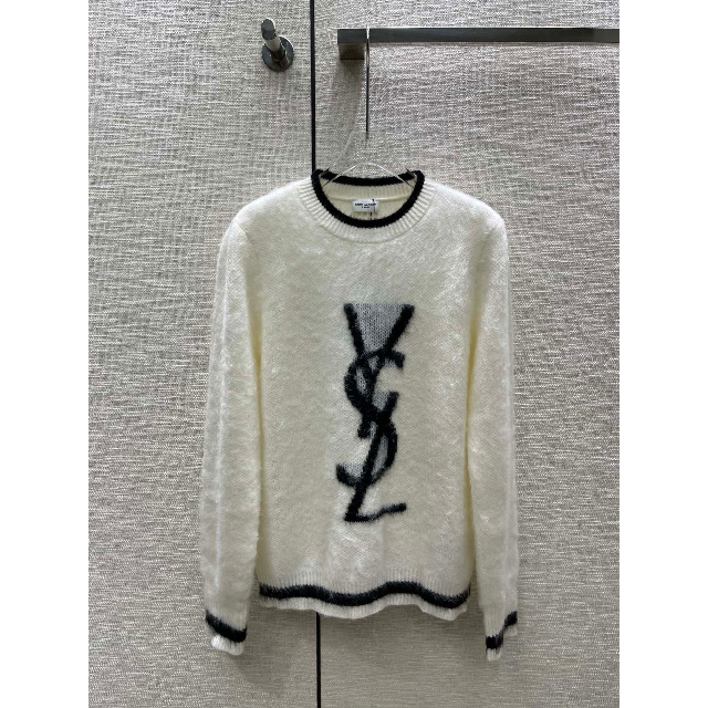 トリプロ / ターコイズ GT イヴサンローラン ロゴ刺繍スウェットプル