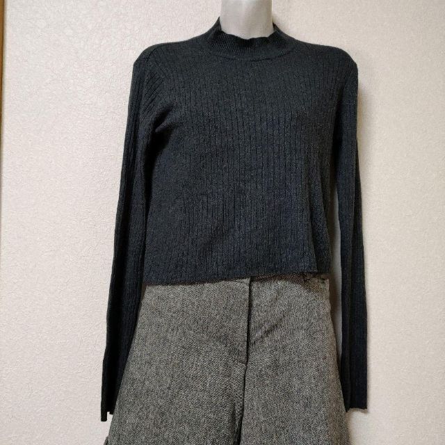 Bershka(ベルシュカ)のBershka・knitwear ベルシュカ ショート丈 ニットセーター Ｌ レディースのトップス(ニット/セーター)の商品写真