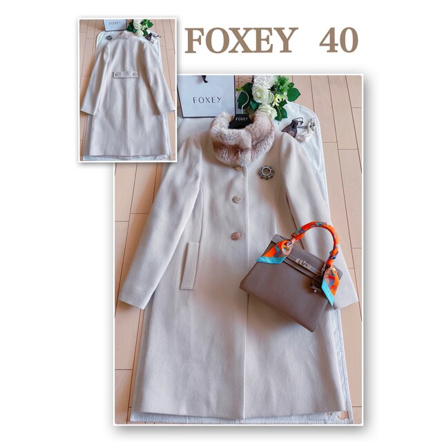 注目の福袋をピックアップ！ FOXEY 極美品 Rene 高級チンチラカシミヤ ...