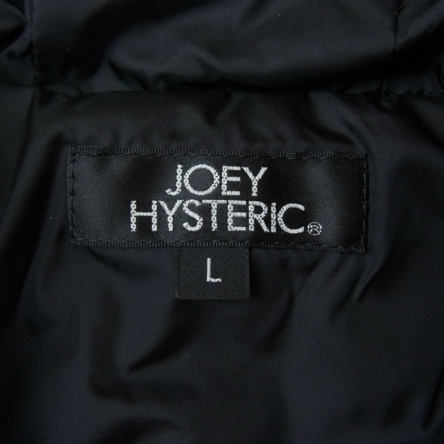 JOEY HYSTERIC(ジョーイヒステリック)のJOEY HYSTERIC ジョーイヒステリック 4831042 HYS ロゴ 中綿 ジャケット ブラック系 L 140【中古】 レディースのジャケット/アウター(その他)の商品写真