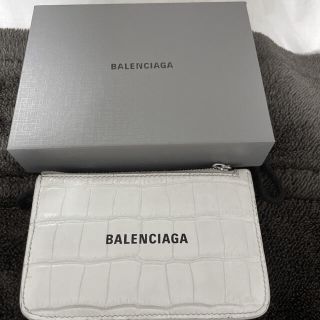 バレンシアガ(Balenciaga)のバレンシアガ　フラグメントケース　ホワイト(コインケース/小銭入れ)