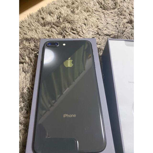 スマートフォン携帯電話Apple iPhone8 Plus 64GB スペースグレイ MQ9K2J/A